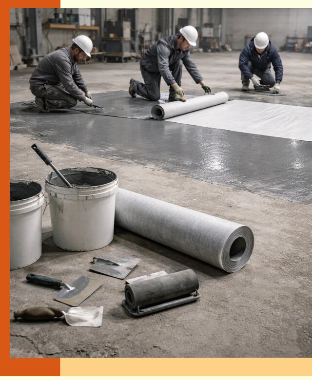 Гидроизоляция промышленного пола в Каспийске — защита и долговечность