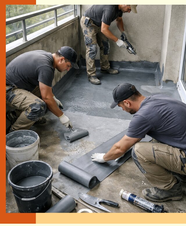 Гидроизоляция балкона в Каспийске: надежная защита от протечек