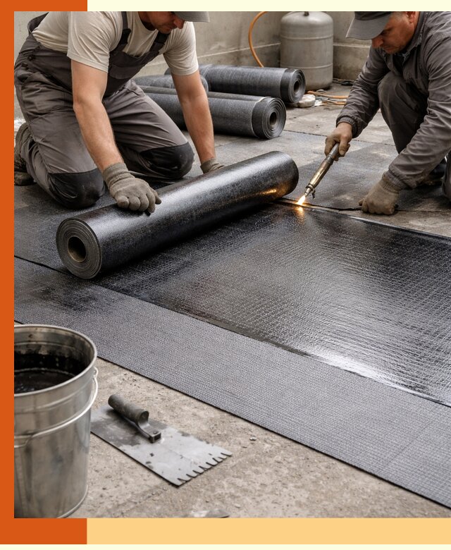 Монтаж гидроизоляционной мембраны в Каспийске для зданий и конструкций